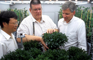 Rufus Chaney (C) and J. Scott Angle (R) USDA Photo