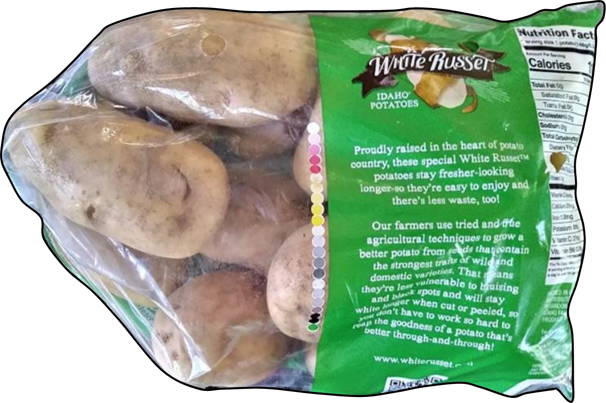 GMO White Russet Potato